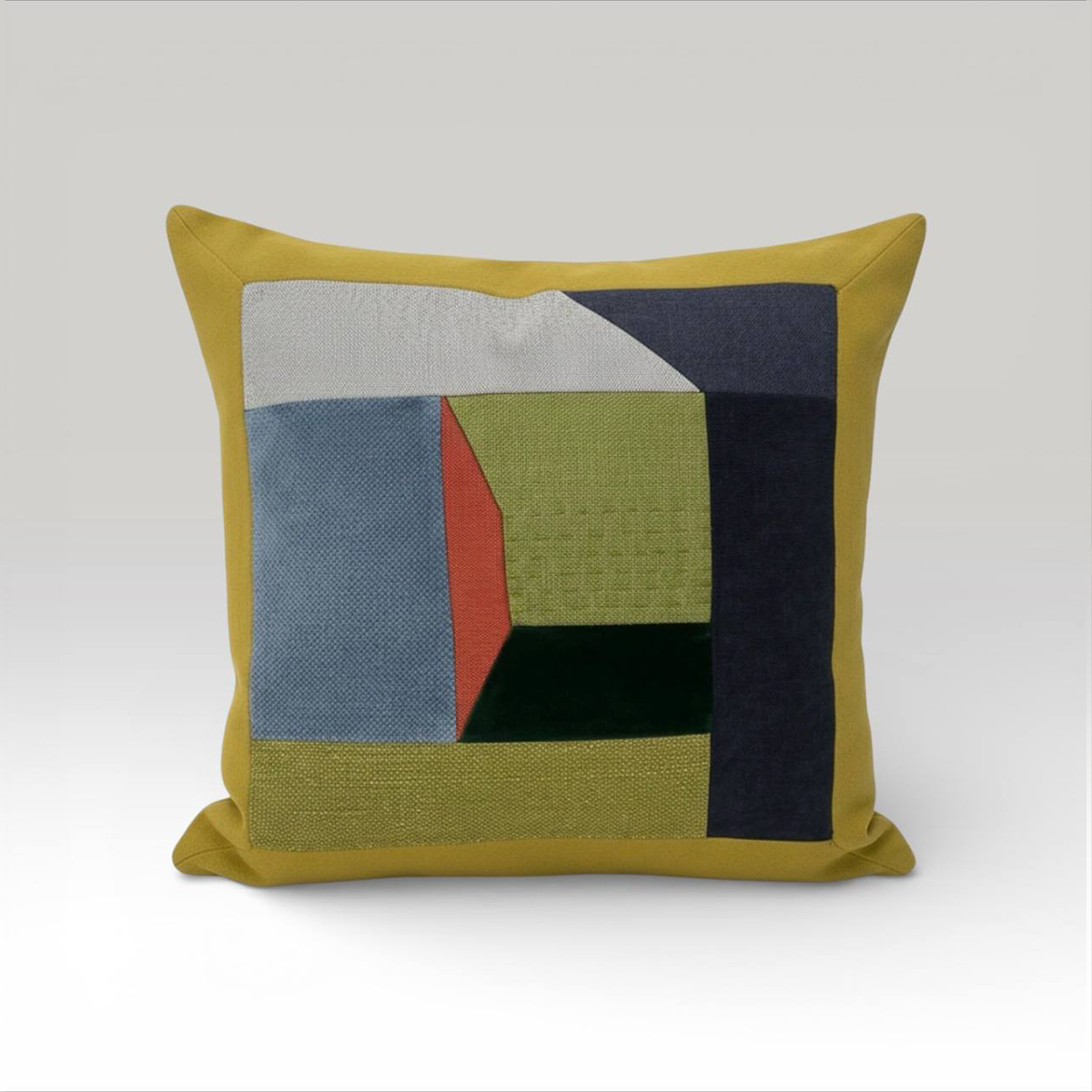 Pillow ColorBlock-Mustard